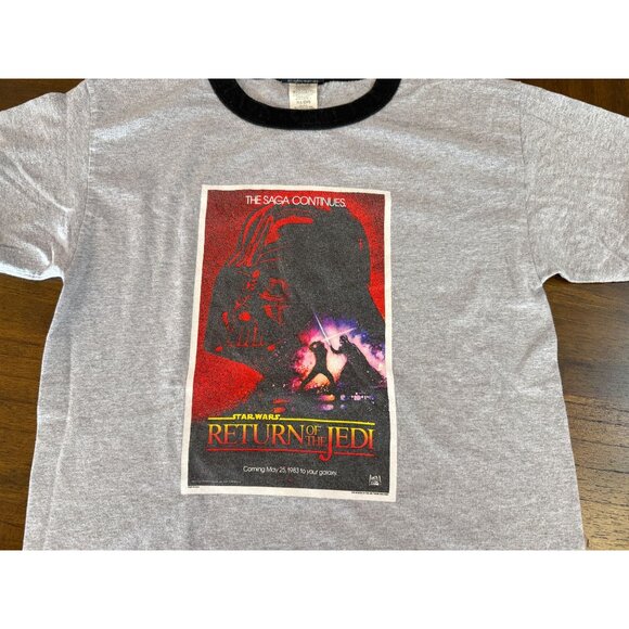 Vintage 1983 Star Wars Return of the Jedi Movie T-Shirt Mens Size Medium - Picture 1 of 9